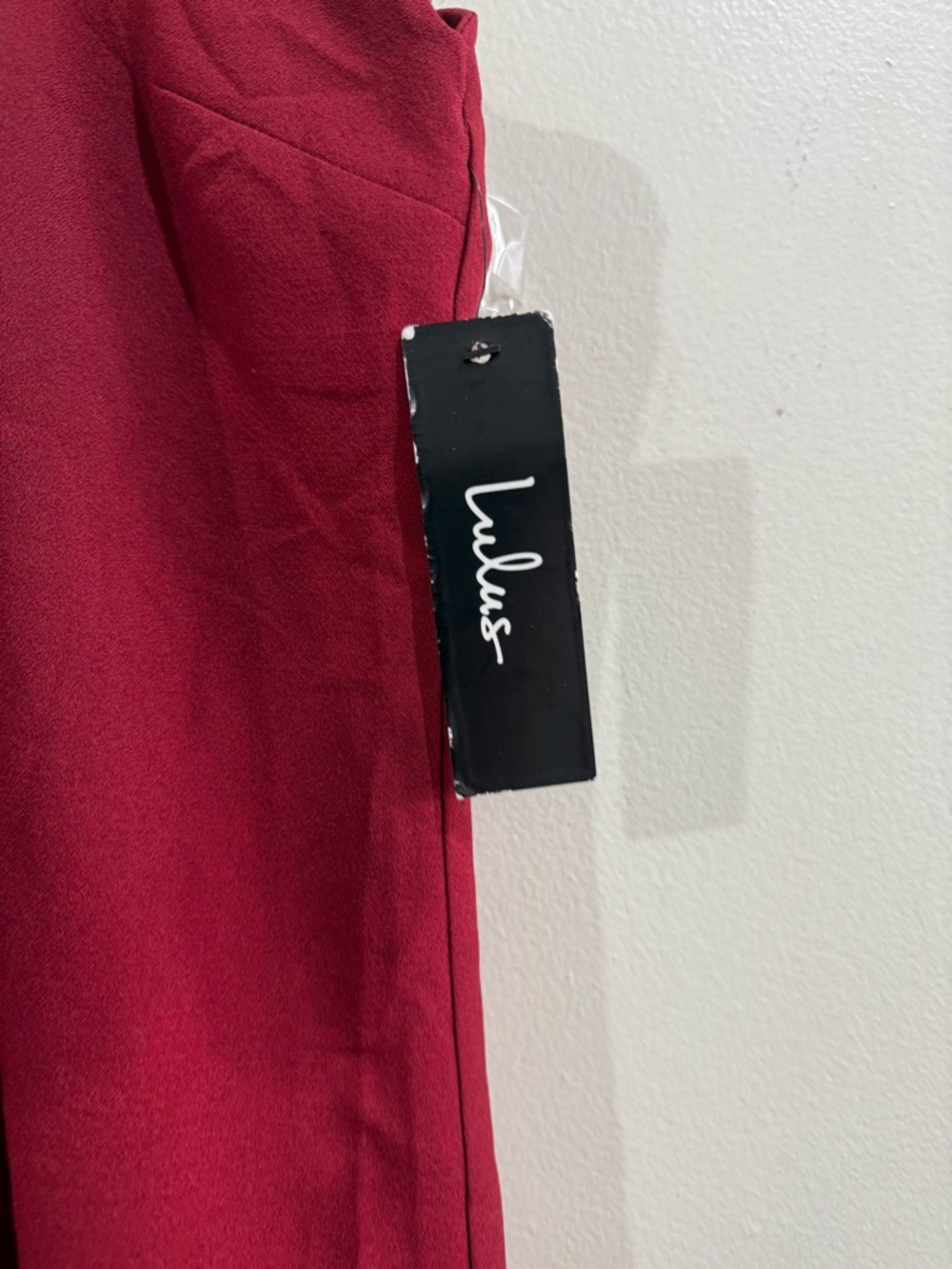 Lulu's Burgundy Halter Dress - Picture 3 of 4